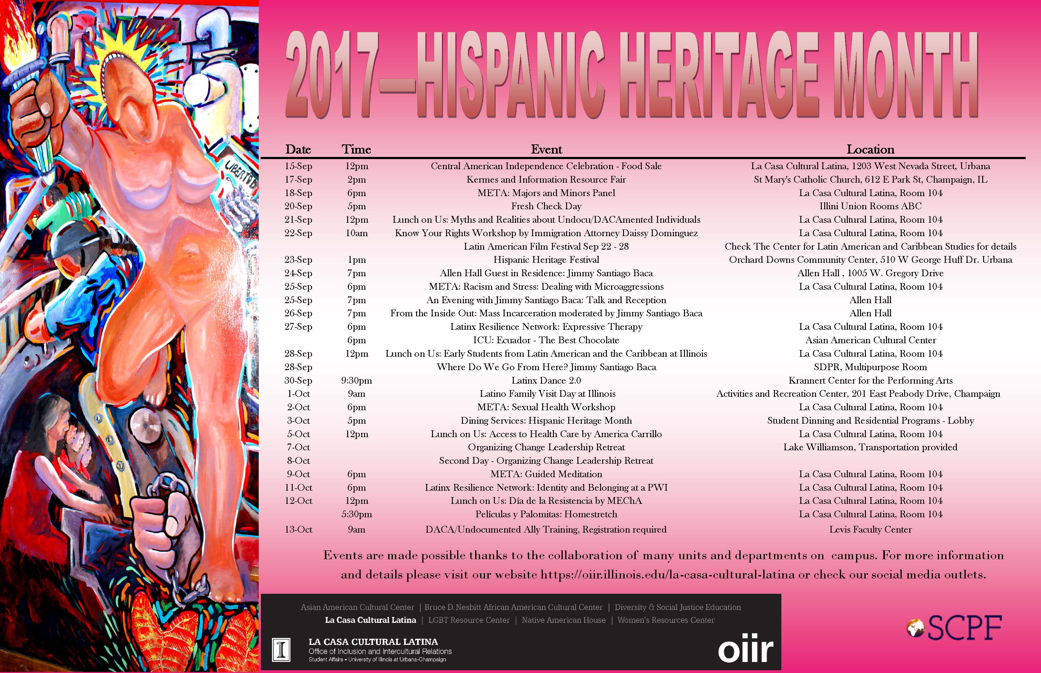 Hispanic Heritage Month 2017 Poster