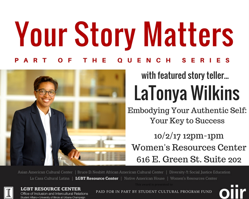 Your Story Matters presented by LaTonya Wilkins, October 2 2017